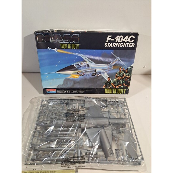 NOB Monogram 5444 1:48 Scale NAM F-104C Starfighter Airplane Model Kit - Picture 4 of 10